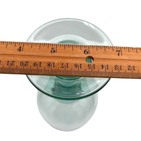 Libbey Clarion Goblets 16 oz. Spanish Green 6 7/8" Vintage Wine Glass Set of 4 - Picture 4 of 8